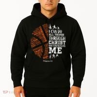 Christian Funny Basketball Bible Verses Gifts Pullover Hoodie thumb 2