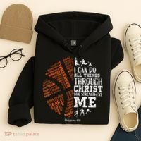 Christian Funny Basketball Bible Verses Gifts Pullover Hoodie thumb 4