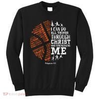 Christian Funny Basketball Bible Verses Gifts Pullover Sweatshirt thumb 0
