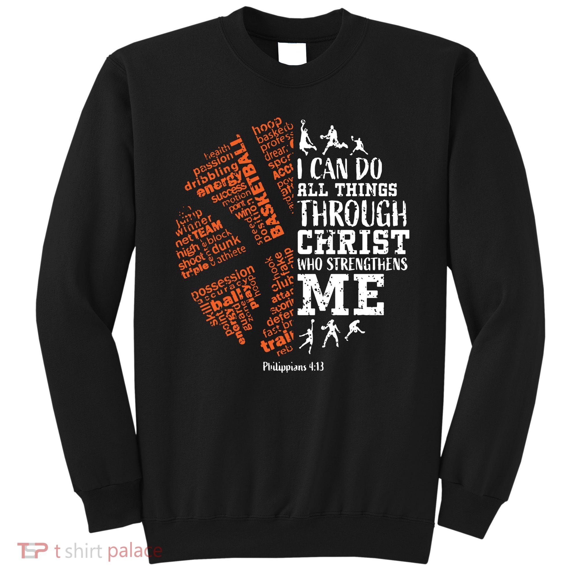 Christian Funny Basketball Bible Verses Gifts Pullover Sweatshirt