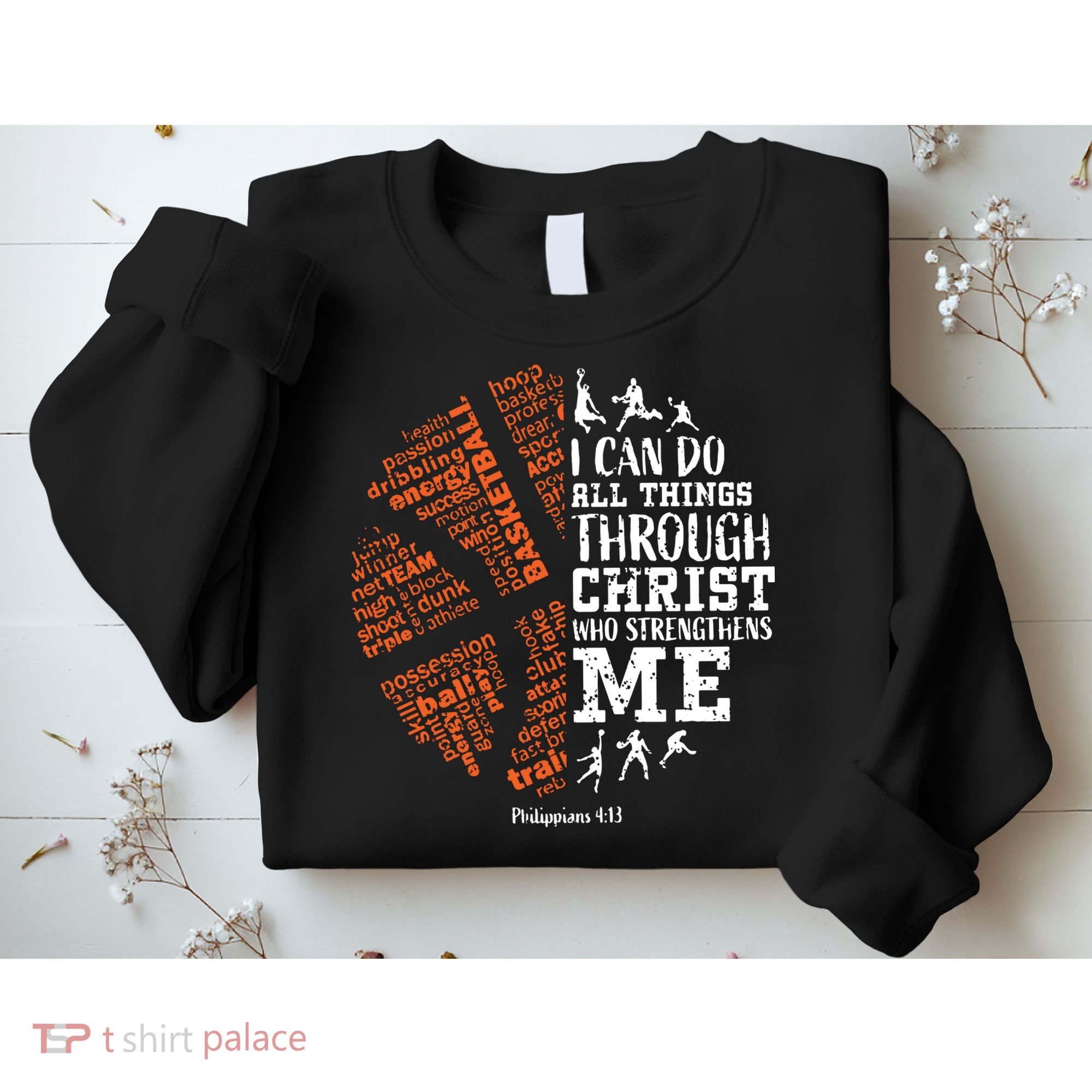 Christian Funny Basketball Bible Verses Gifts Pullover Sweatshirt