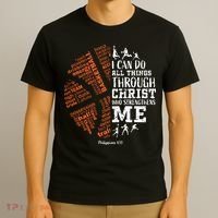 Christian Funny Basketball Bible Verses Gifts Pullover T-Shirt thumb 3