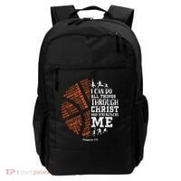 Christian Funny Basketball Bible Verses Gifts Pullover Backpack thumb 0