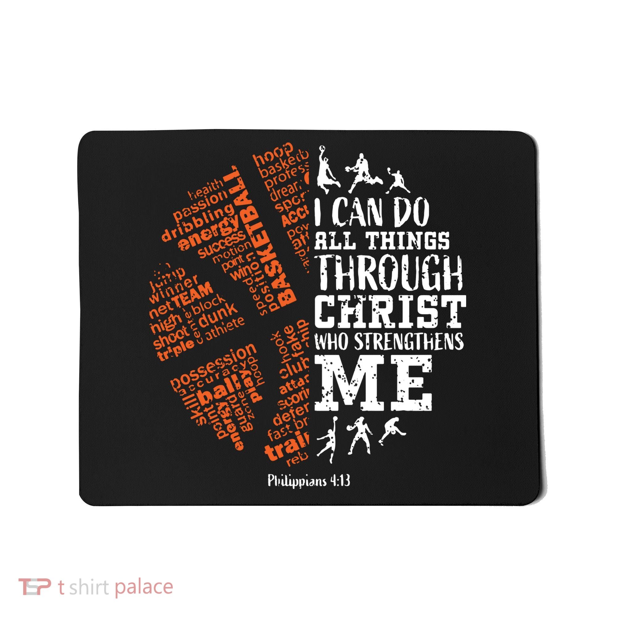 Christian Funny Basketball Bible Verses Gifts Pullover Mousepad