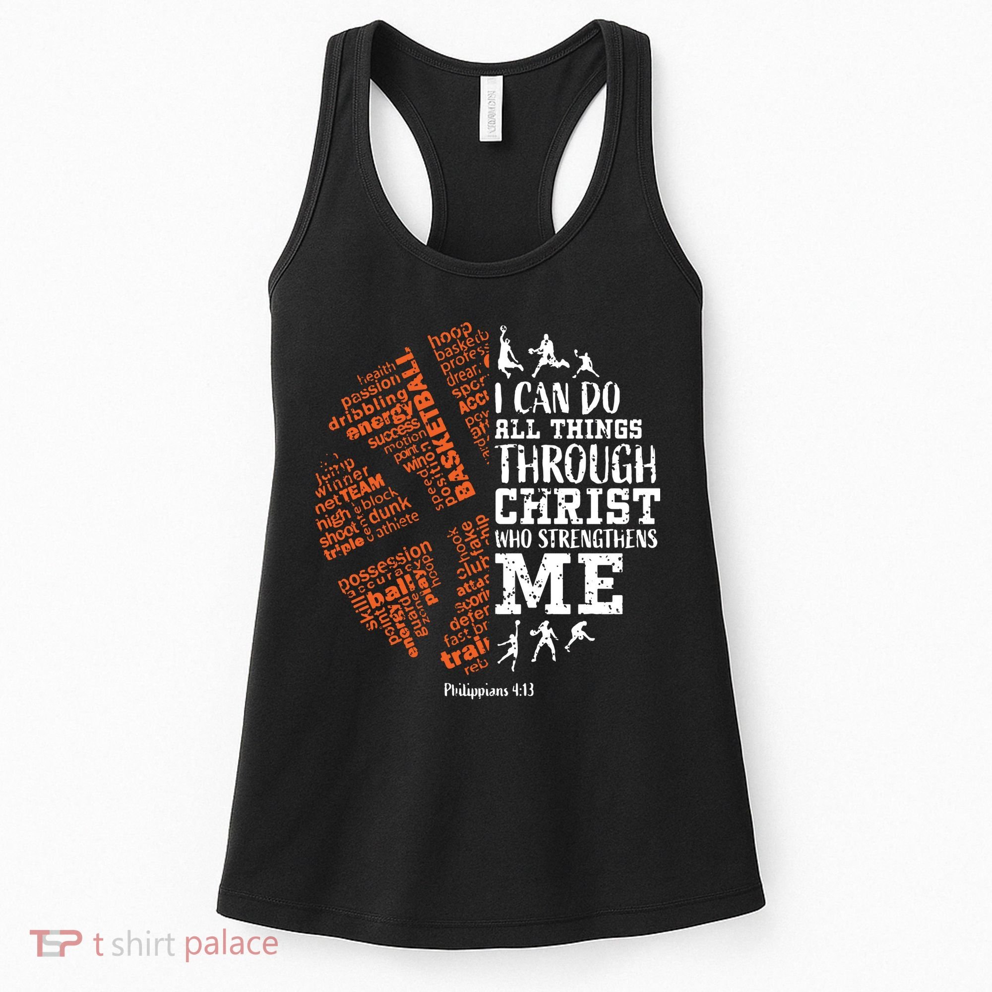 Christian Funny Basketball Bible Verses Gifts Pullover Women's Tank Top