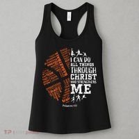 Christian Funny Basketball Bible Verses Gifts Pullover Women's Tank Top thumb 3