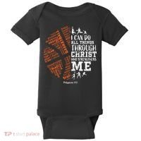 Christian Funny Basketball Bible Verses Gifts Pullover Baby Bodysuit thumb 0