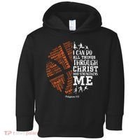 Christian Funny Basketball Bible Verses Gifts Pullover Toddler Hoodie thumb 0
