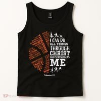 Christian Funny Basketball Bible Verses Gifts Pullover Tank Top thumb 2