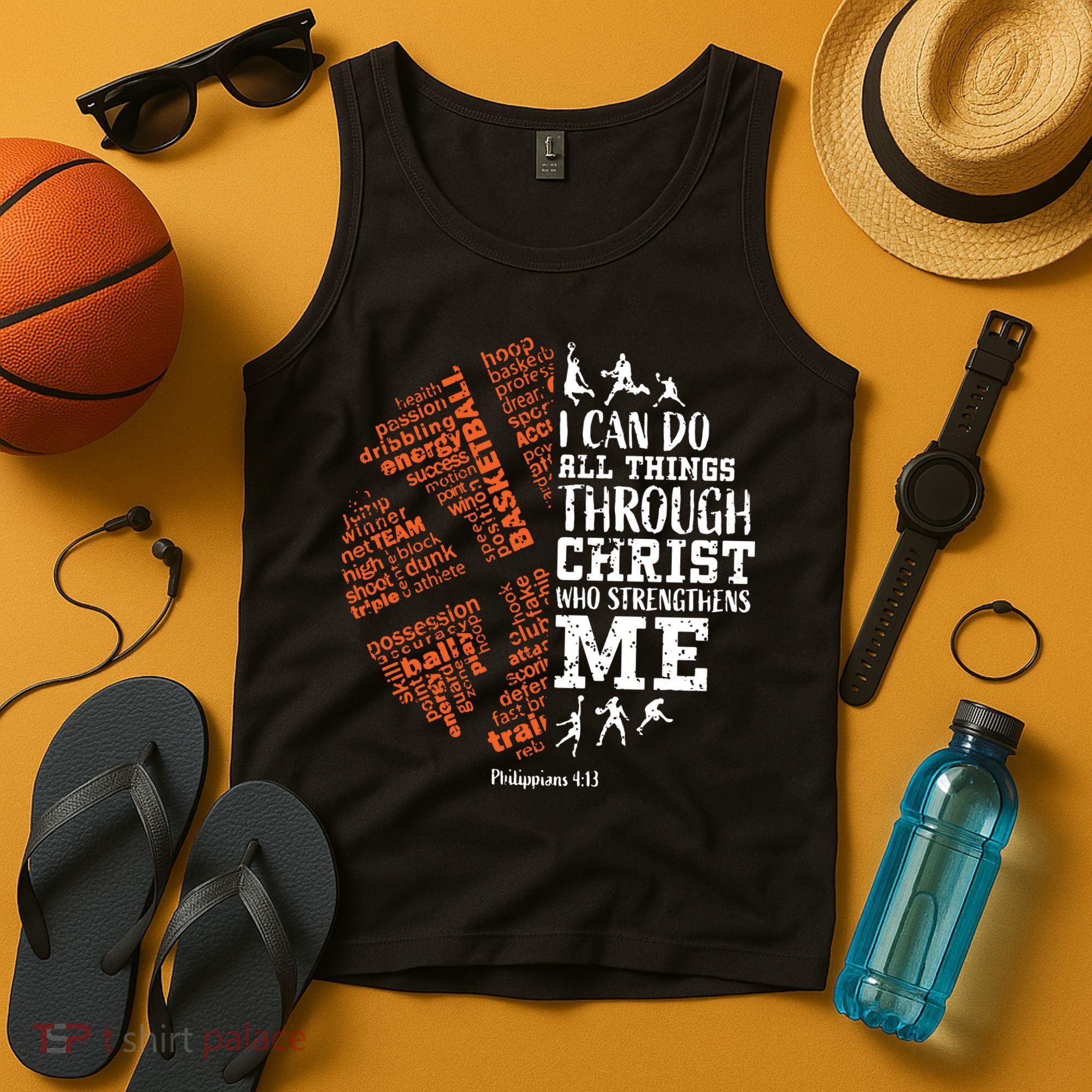 Christian Funny Basketball Bible Verses Gifts Pullover Tank Top