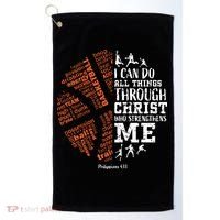 Christian Funny Basketball Bible Verses Gifts Pullover Golf Towel thumb 0
