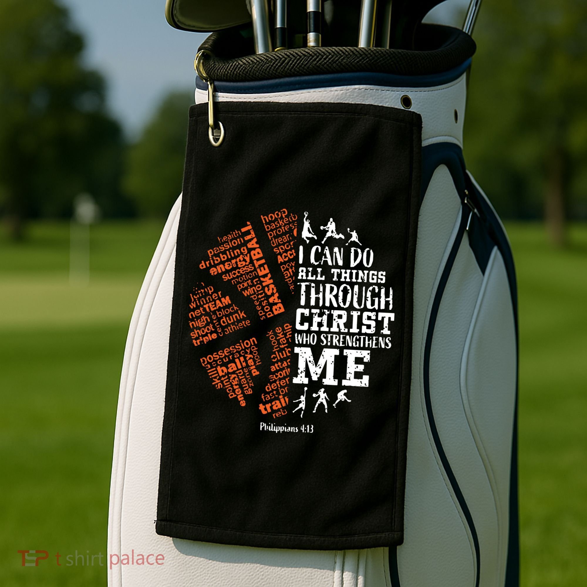 Christian Funny Basketball Bible Verses Gifts Pullover Golf Towel