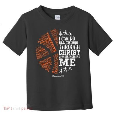Christian Funny Basketball Bible Verses Gifts Pullover Toddler T-Shirt