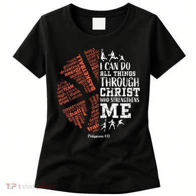 Christian Funny Basketball Bible Verses Gifts Pullover Women's T-Shirt