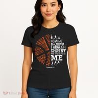 Christian Funny Basketball Bible Verses Gifts Pullover Women's T-Shirt thumb 4