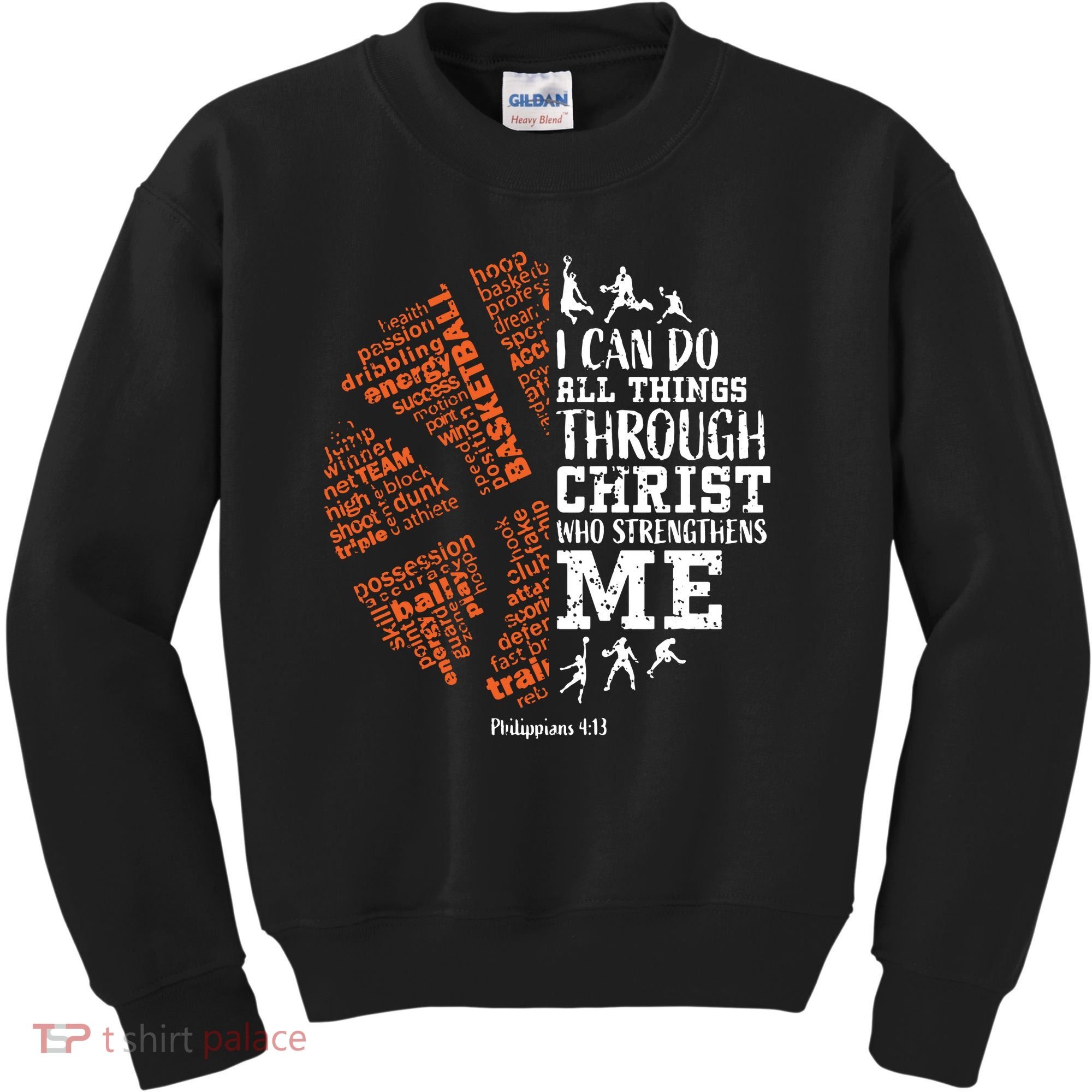 Christian Funny Basketball Bible Verses Gifts Pullover Kids Sweatshirt
