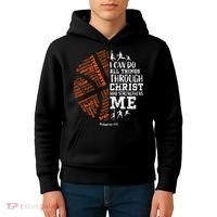Christian Funny Basketball Bible Verses Gifts Pullover Kids Hoodie thumb 4