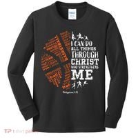 Christian Funny Basketball Bible Verses Gifts Pullover Kids Long Sleeve Shirt thumb 0