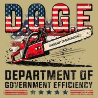 Chainsaw For Bureaucracy Funny D.O.G.E Vintage Usa Flag T-Shirt thumb 7
