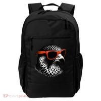 Cool Falcon Bird Wearing Sunglasses Graphic Art Backpack thumb 0