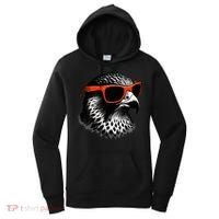 Cool Falcon Bird Wearing Sunglasses Graphic Art Women's Hoodie thumb 0