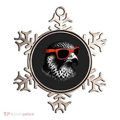 Cool Falcon Bird Wearing Sunglasses Graphic Art Ornament