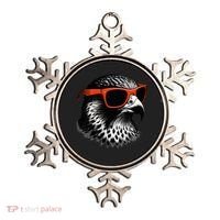 Cool Falcon Bird Wearing Sunglasses Graphic Art Ornament thumb 0