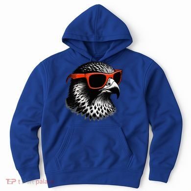 Cool Falcon Bird Wearing Sunglasses Graphic Art Hoodie