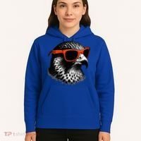 Cool Falcon Bird Wearing Sunglasses Graphic Art Hoodie thumb 5