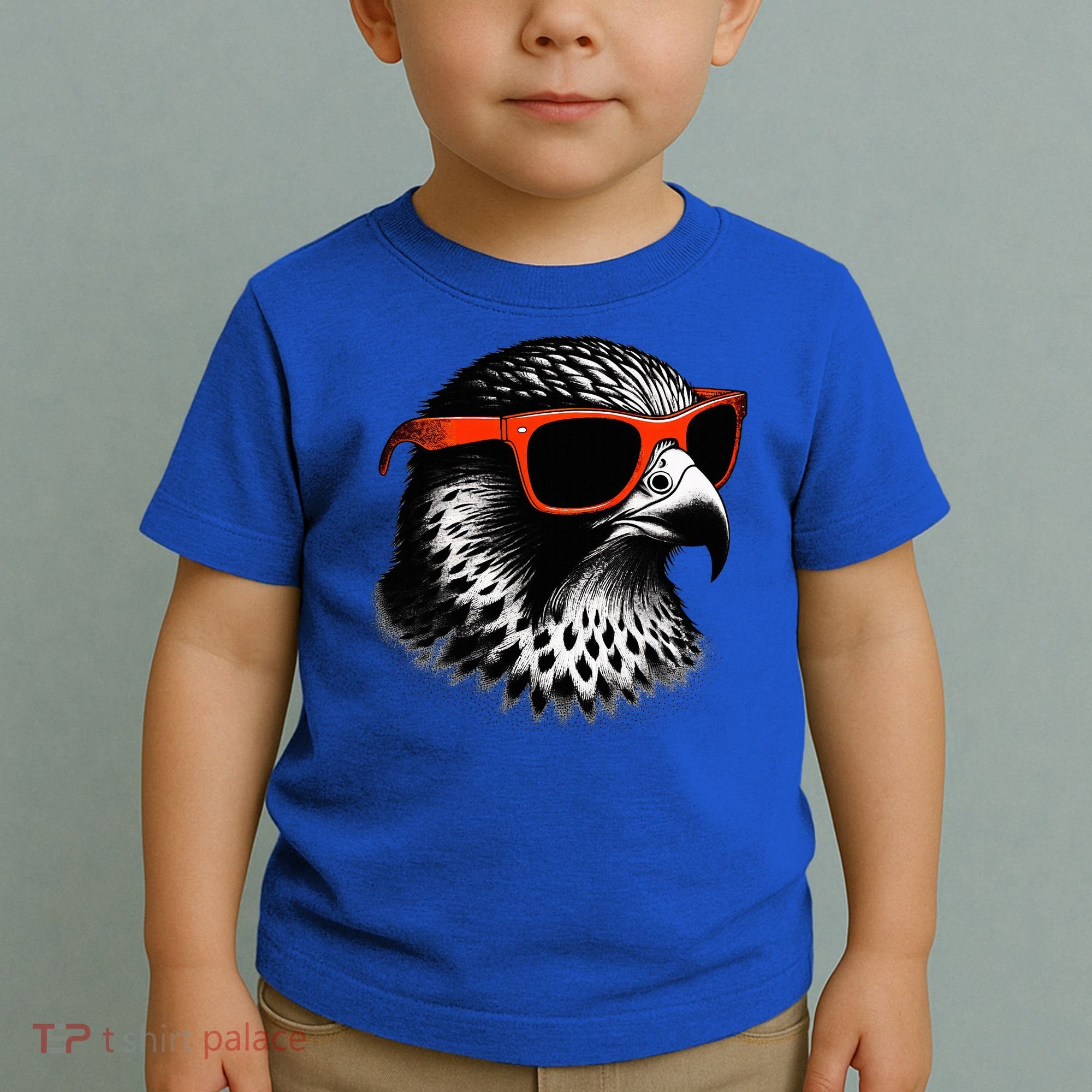 Cool Falcon Bird Wearing Sunglasses Graphic Art Toddler T-Shirt