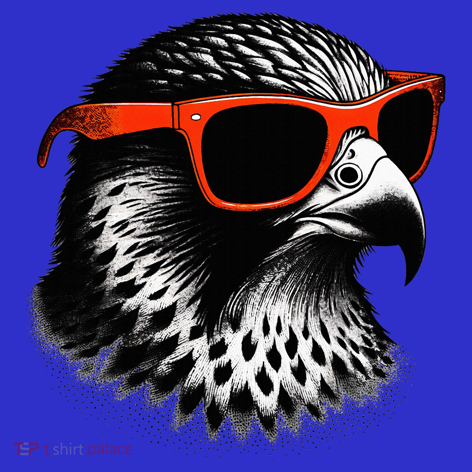 Cool Falcon Bird Wearing Sunglasses Graphic Art Women's T-Shirt