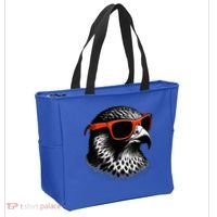 Cool Falcon Bird Wearing Sunglasses Graphic Art Tote Bag thumb 2