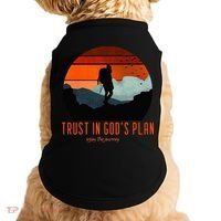 Cute Faith Based Trust God's Plan. Enjoy The Journey. Doggie Tank thumb 0