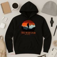 Cute Faith Based Trust God's Plan. Enjoy The Journey. Hoodie thumb 3