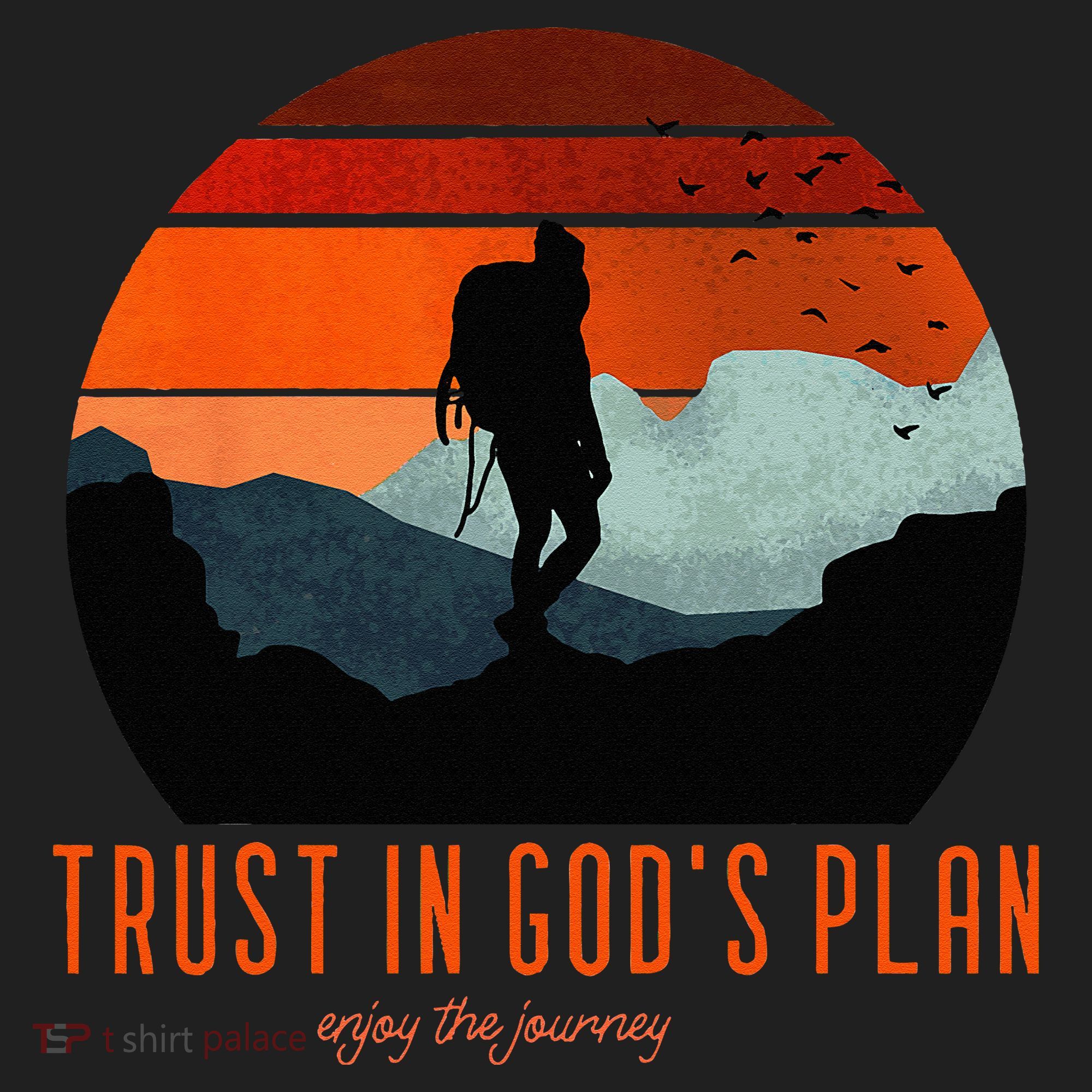 Cute Faith Based Trust God's Plan. Enjoy The Journey. Beanie