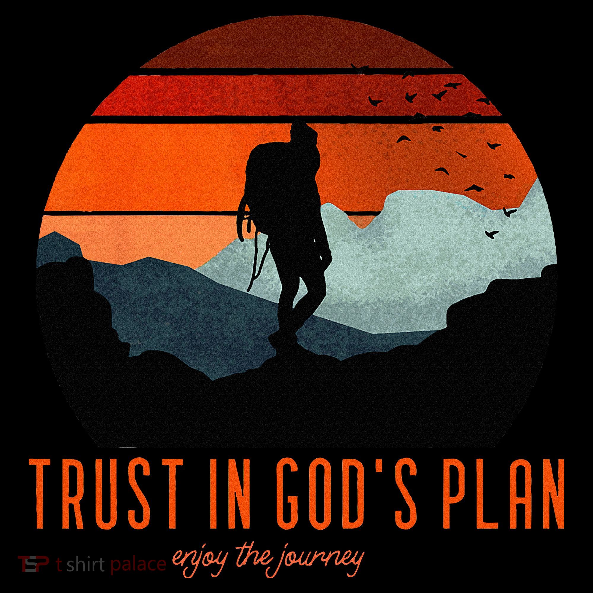 Cute Faith Based Trust God's Plan. Enjoy The Journey. Coaster