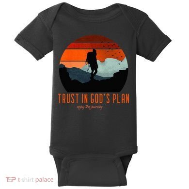 Cute Faith Based Trust God's Plan. Enjoy The Journey. Baby Bodysuit