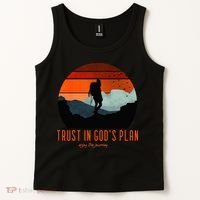 Cute Faith Based Trust God's Plan. Enjoy The Journey. Tank Top thumb 2