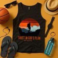 Cute Faith Based Trust God's Plan. Enjoy The Journey. Tank Top thumb 4