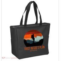 Cute Faith Based Trust God's Plan. Enjoy The Journey. Tote Bag thumb 2
