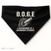 Chainsaw For Bureaucracy Funny D.O.G.E Doge Usa Flag USA-Made Doggie Bandana thumb 0