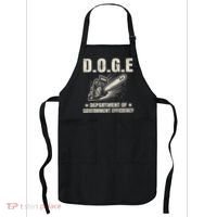 Chainsaw For Bureaucracy Funny D.O.G.E Doge Usa Flag Apron thumb 0