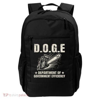 Chainsaw For Bureaucracy Funny D.O.G.E Doge Usa Flag Backpack