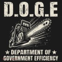 Chainsaw For Bureaucracy Funny D.O.G.E Doge Usa Flag Coaster thumb 2