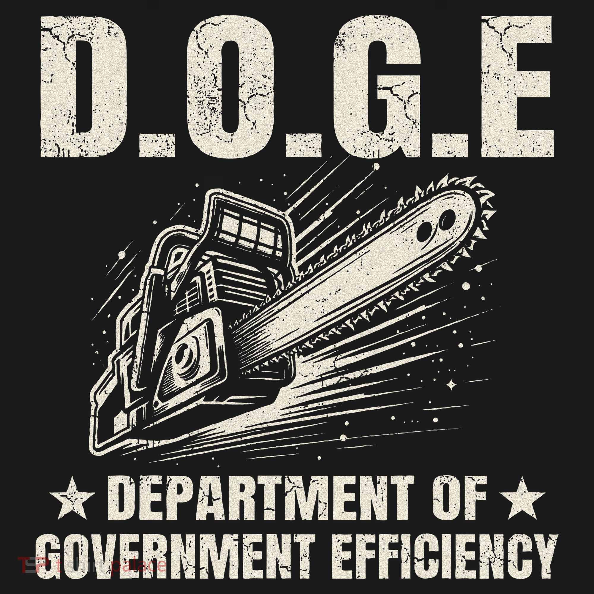 Chainsaw For Bureaucracy Funny D.O.G.E Doge Usa Flag Coaster