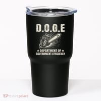 Chainsaw For Bureaucracy Funny D.O.G.E Doge Usa Flag Tumbler thumb 0