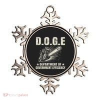 Chainsaw For Bureaucracy Funny D.O.G.E Doge Usa Flag Ornament thumb 0