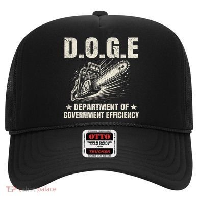 Chainsaw For Bureaucracy Funny D.O.G.E Doge Usa Flag Hat