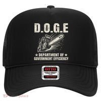 Chainsaw For Bureaucracy Funny D.O.G.E Doge Usa Flag Hat thumb 0