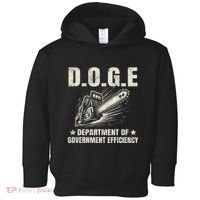 Chainsaw For Bureaucracy Funny D.O.G.E Doge Usa Flag Toddler Hoodie thumb 0